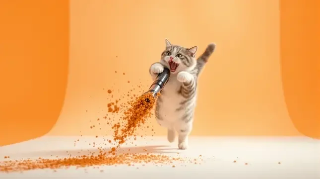 猫咪大战吸尘器，一个敢吸一个敢挠 - 天天影视